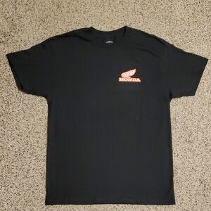 New Honda Logo Racing Black Short Sleeve T-Shirt